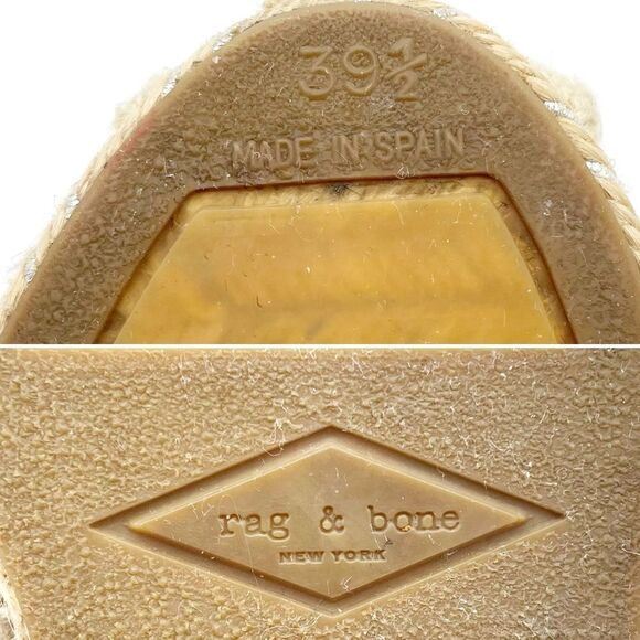 Rag & Bone Georgie Silver Platinum Espadrille Slip-On Shoe Women’s Size 39.5 | 9 - Picture 14 of 16